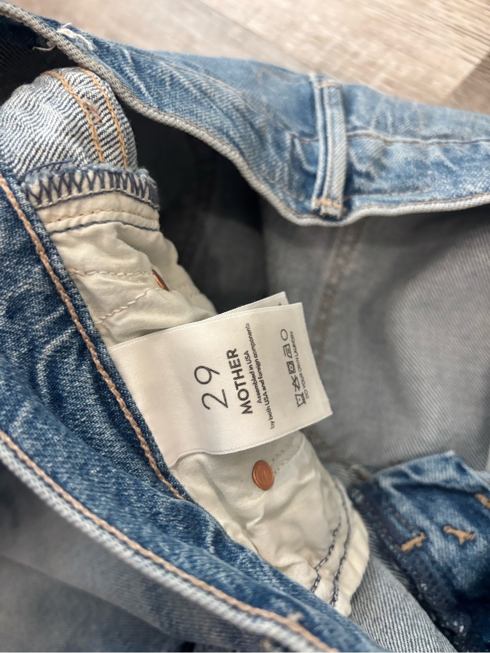 MOTHER The Outsider Flood Fray Are We There Yet size 29 Mother Superior Jeans - Picture 7 of 10